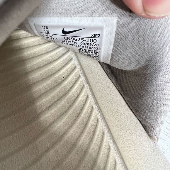 Nike Womens CN9675-100 Slide Sandals Logo Black White Slip On Comfort Size 13 - Picture 7 of 7